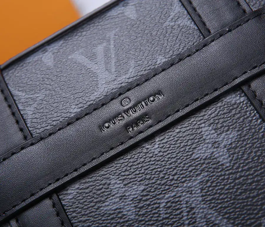 Mini Rectangular Trunk Briefcase in Monogram Eclipse Canvas
