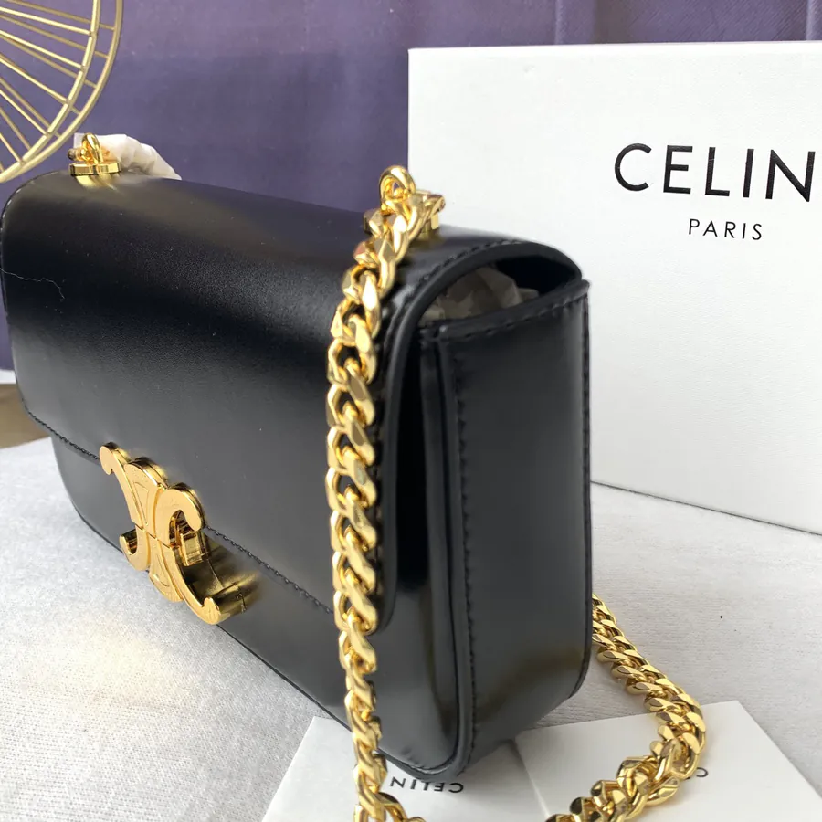 Triomphe Yellow Bucket Bag