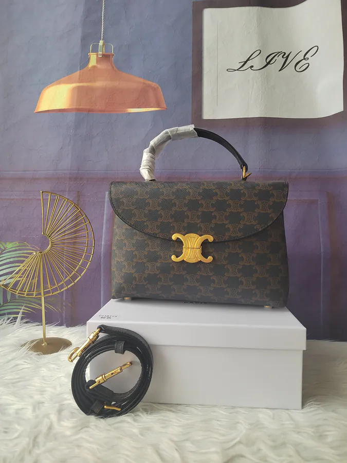 Nino Medium Handbag Vintage Floral Design