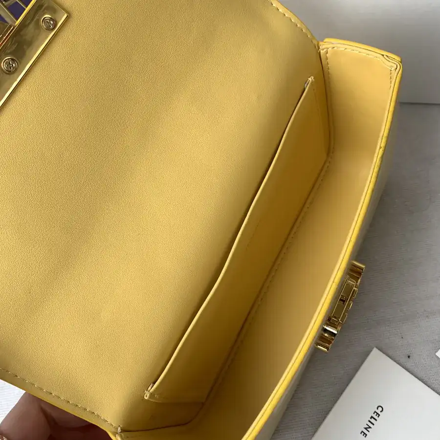 TRIOMPHE Yellow Bucket Bag