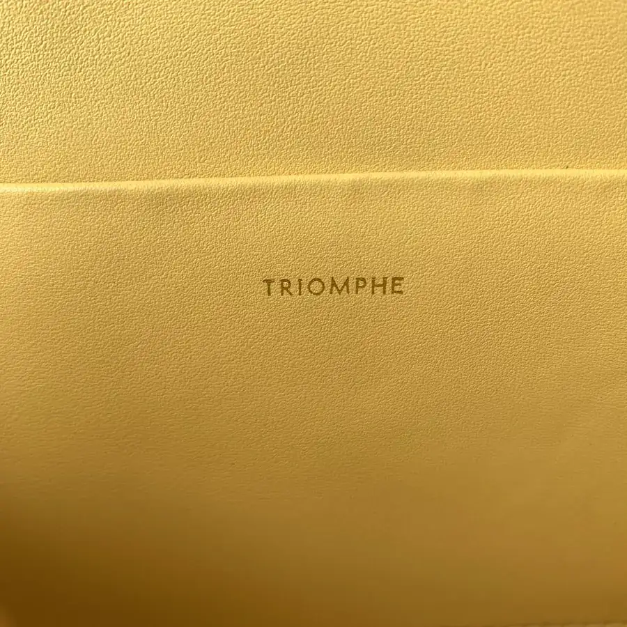 TRIOMPHE Yellow Bucket Bag