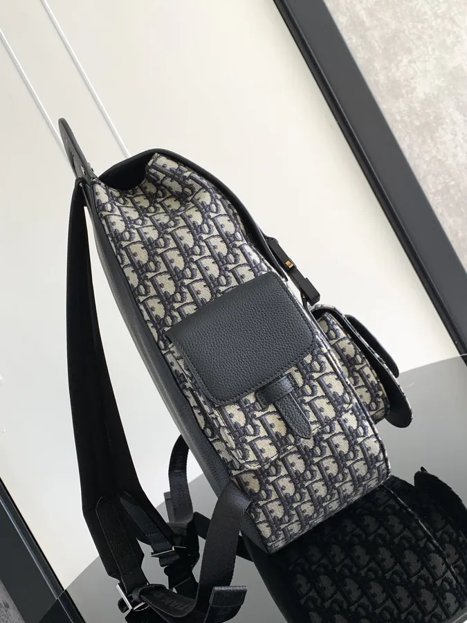 Large Gallop Shoulder Bag with Saddle Style and Oblique Print