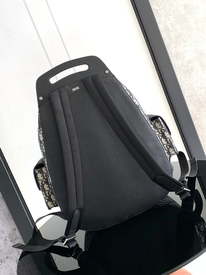 Large Gallop Shoulder Bag with Saddle Style and Oblique Print