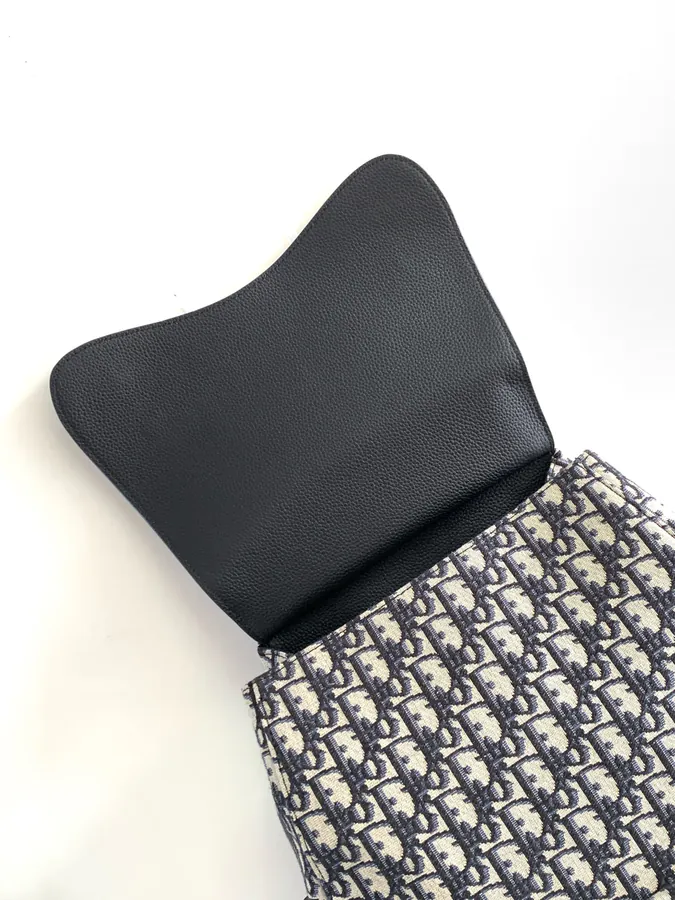 Large Gallop Shoulder Bag with Saddle Style and Oblique Print