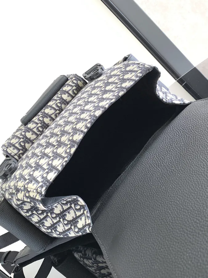 Large Gallop Shoulder Bag with Saddle Style and Oblique Print