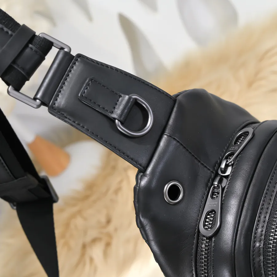 BV Latest Men's Chest Bag Premium Leather, Elegant Design