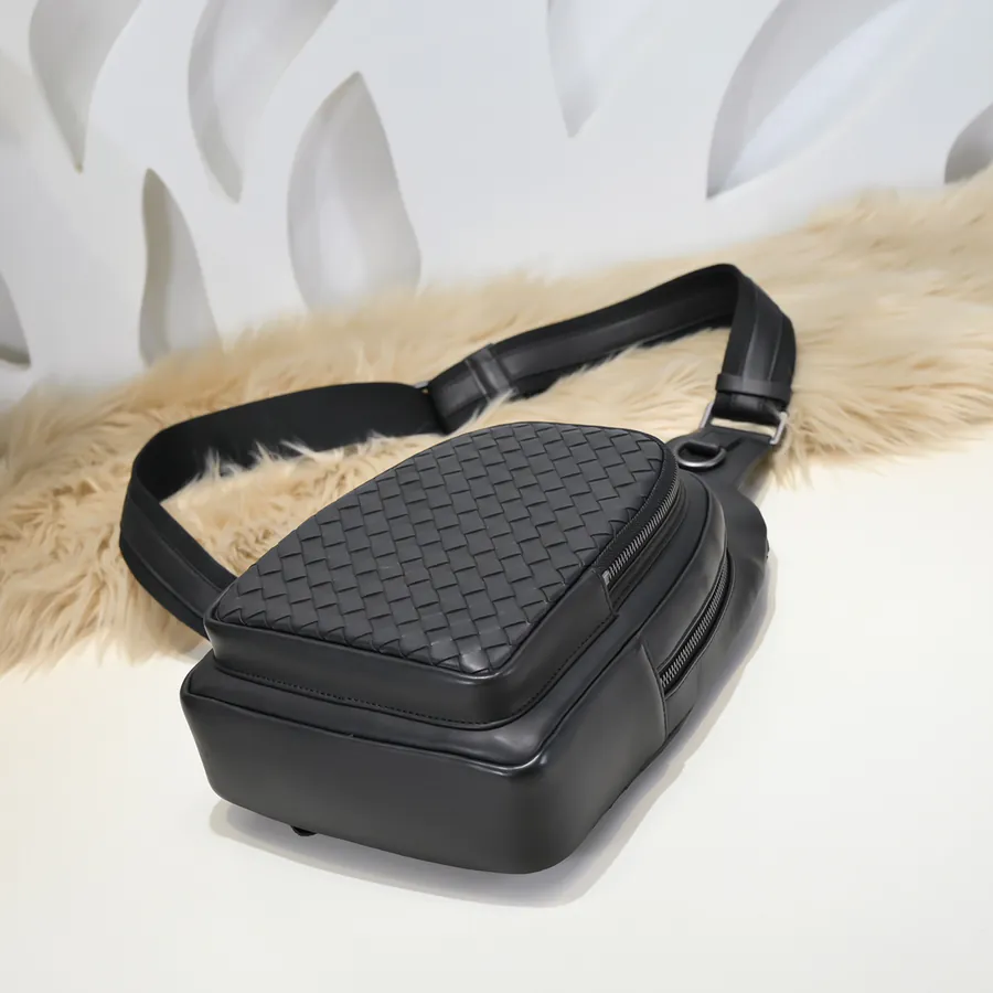 BV Latest Men's Chest Bag Premium Leather, Elegant Design