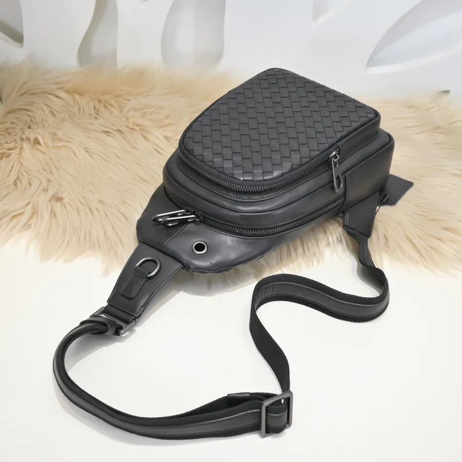 BV Latest Men's Chest Bag Premium Leather, Elegant Design