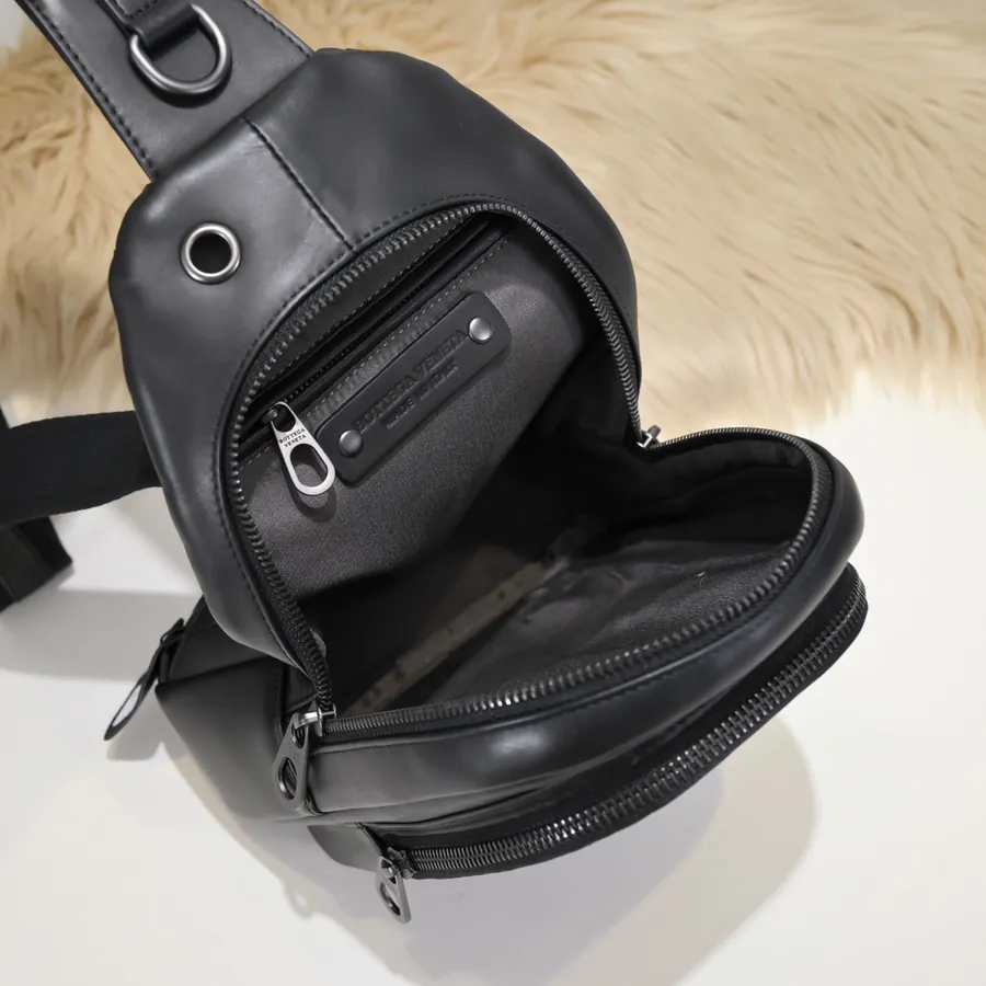 BV Latest Men's Chest Bag Premium Leather, Elegant Design