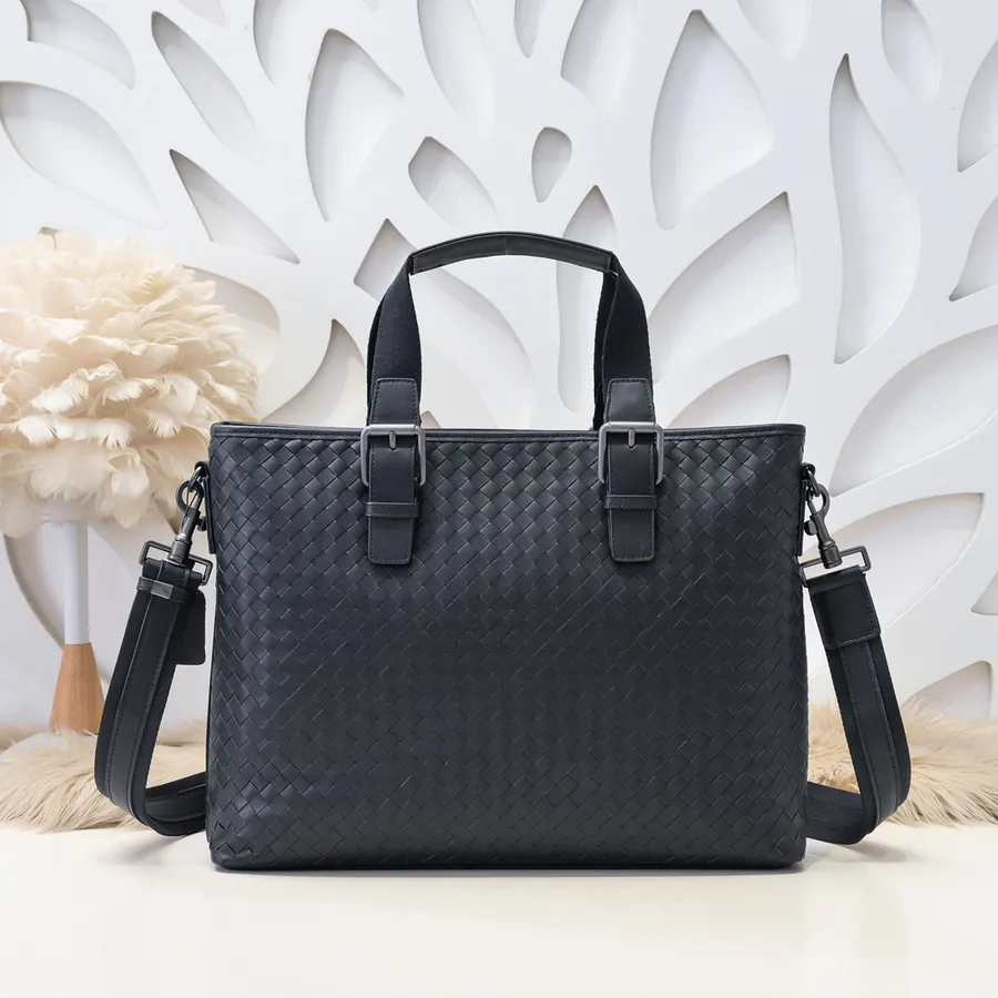 BV New Men's Briefcase Premium Leather, Elegant Design