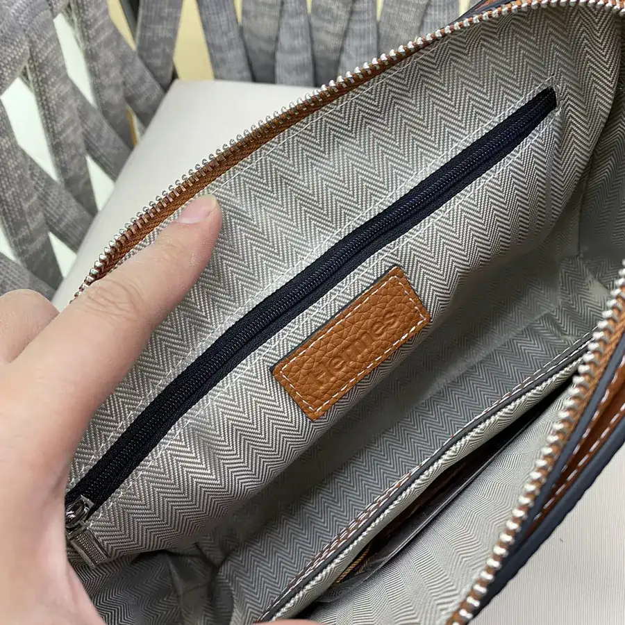 H House Casual Essential Handbag Premium Leather, Black, Blue, Terracotta