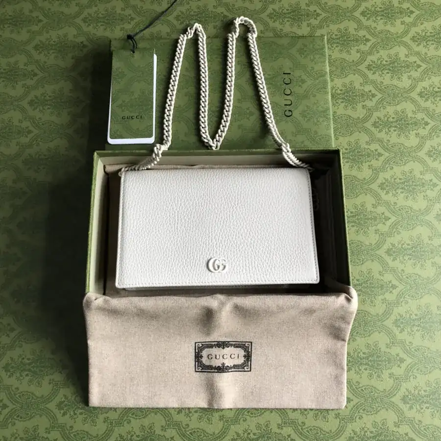 G Family New Small Double G Metal Chain Shoulder Bag