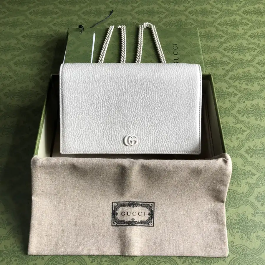 G Family New Small Double G Metal Chain Shoulder Bag