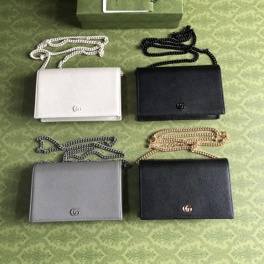 G Family New Small Double G Metal Chain Shoulder Bag