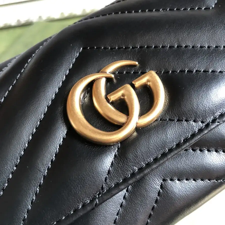 G Brand Bucket Bag with Vintage Gold Hardware