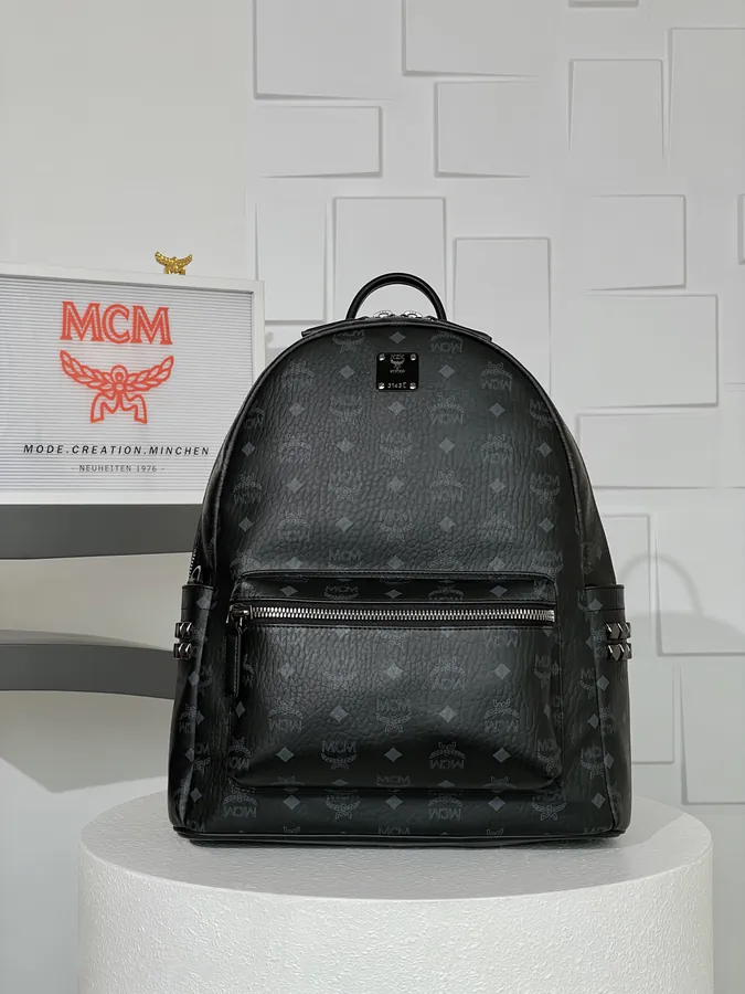 MCM Stark Visetos New Medium Crossbody Backpack