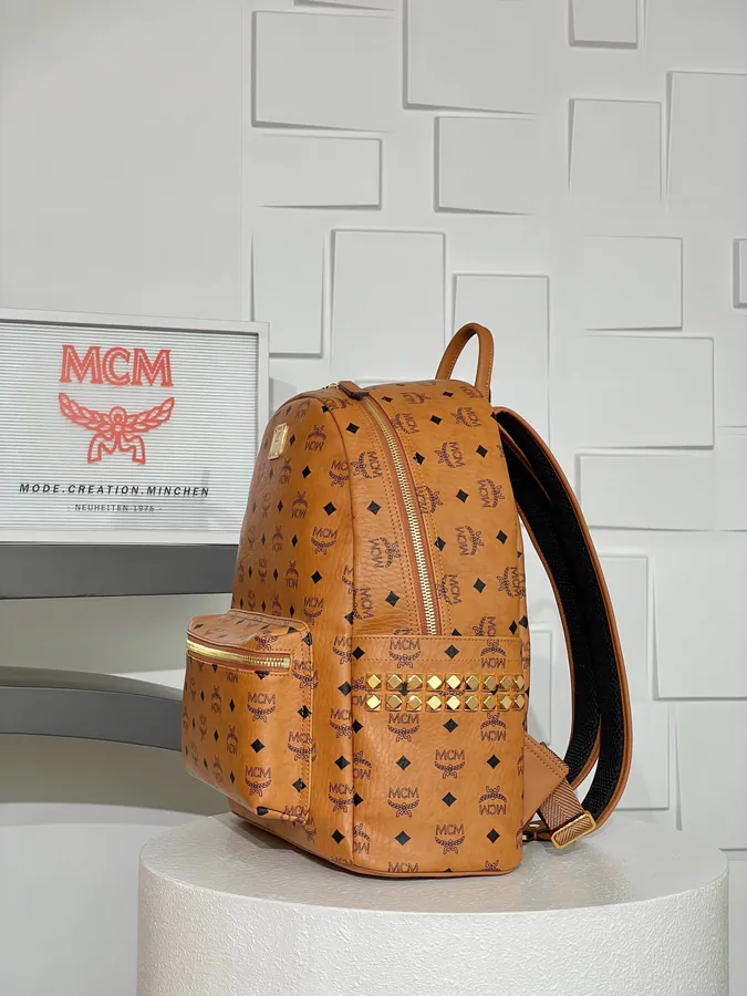 MCM Stark Visetos Double Shoulder Bag