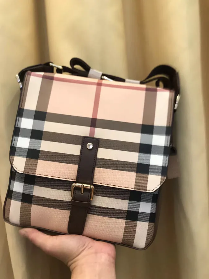 B Family 2023 New Crossbody Bag, Medium Size, Grained Calfskin