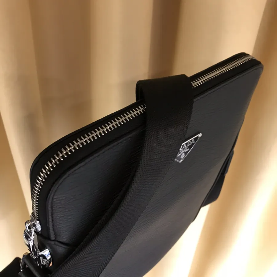 P260 Luxury Crossbody Bag Premium Italian Calfskin, Brand Logo Steel Hardware
