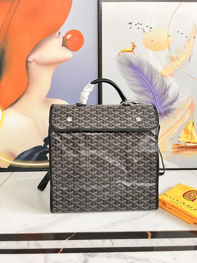 Saint Leger Y Shape Monogram Tote Bag Canvas Patch Calfskin