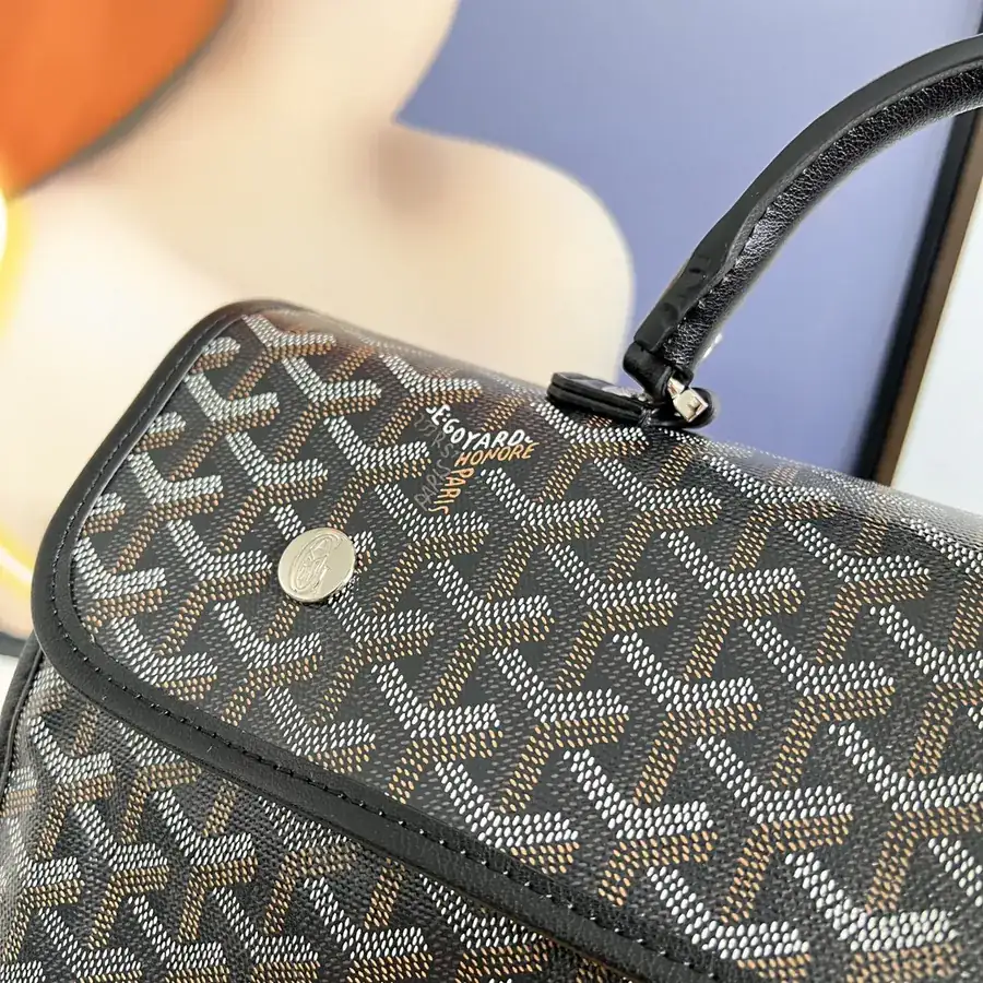 Saint Leger Y Shape Monogram Tote Bag Canvas Patch Calfskin