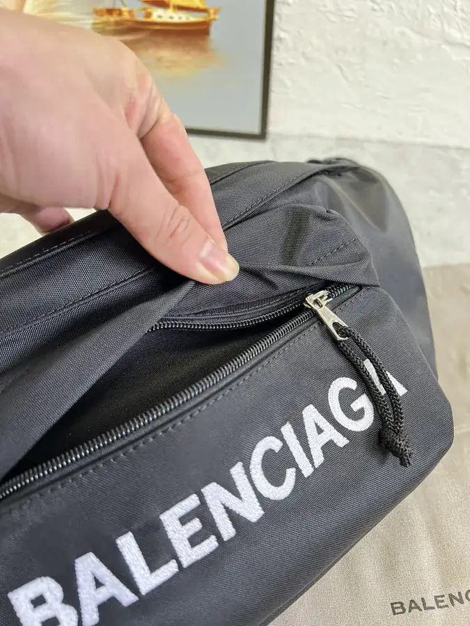 Balenciaga City Series Paris Explorer Waist Bag Black