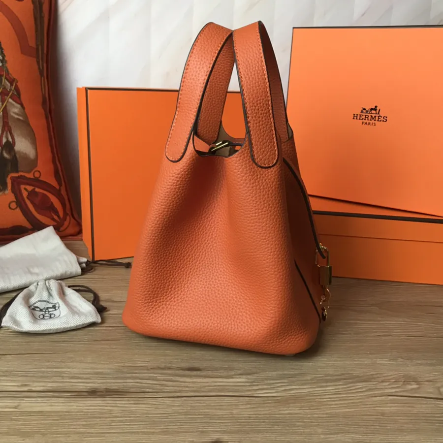 Hermes Picotin Lock in Genuine Leather