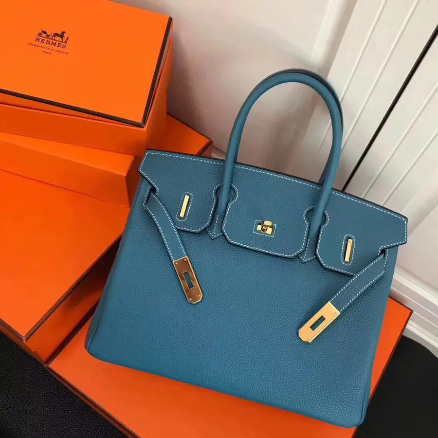 Hermès Birkin Bucket Bag in Grained Calfskin