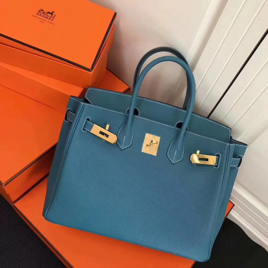 Hermès Birkin Bucket Bag in Grained Calfskin