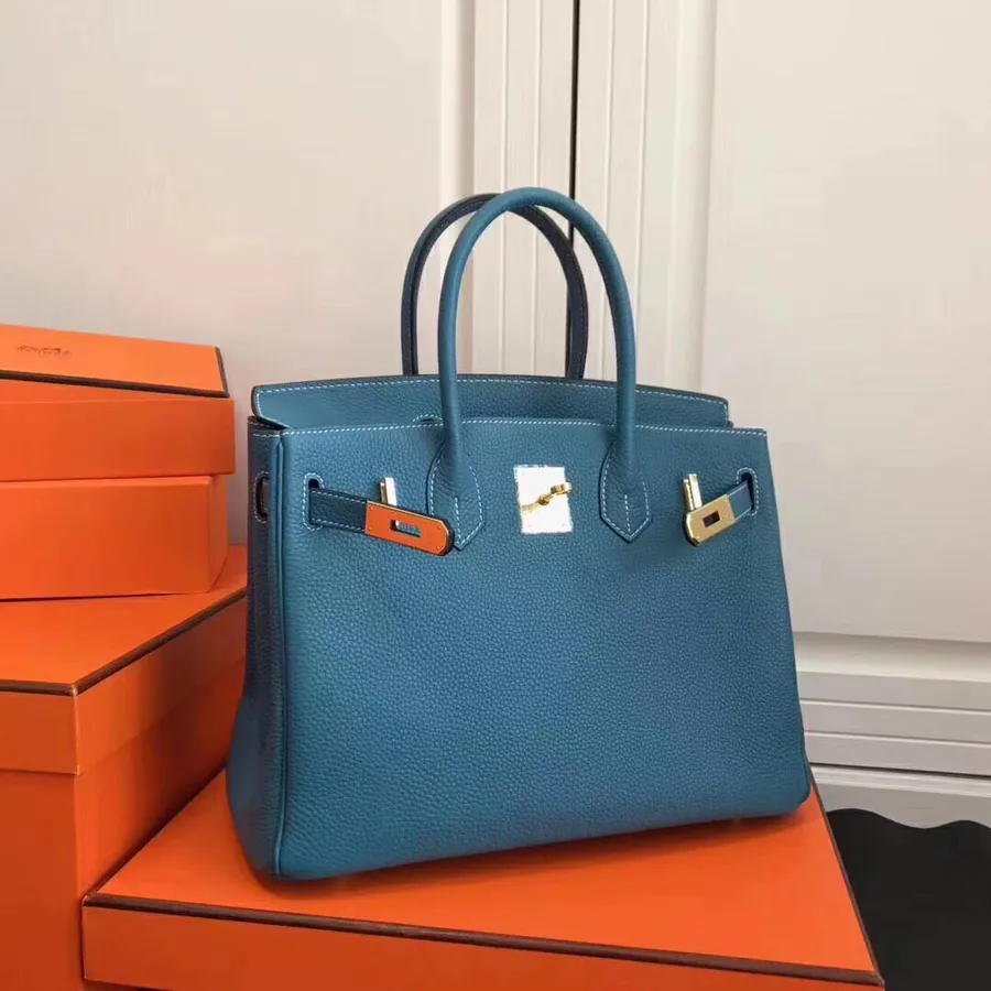 Hermès Birkin Bucket Bag in Grained Calfskin