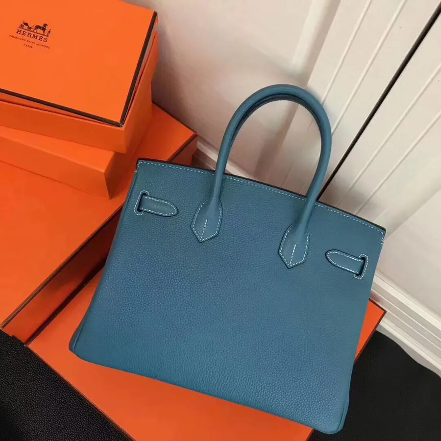 Hermès Birkin Bucket Bag in Grained Calfskin