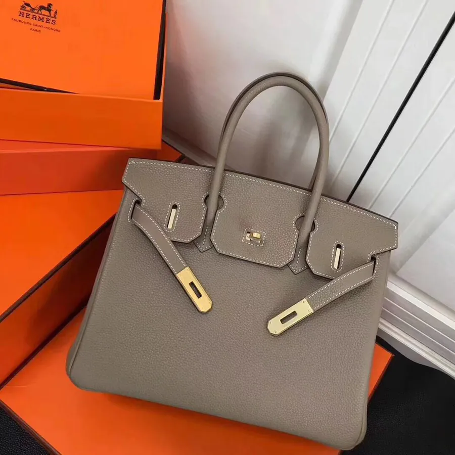 Hermès Birkin Bucket Bag in Grained Calfskin