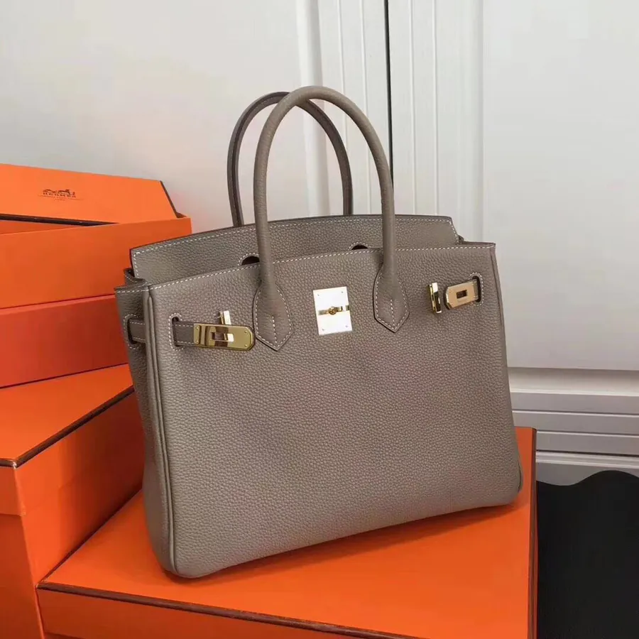 Hermès Birkin Bucket Bag in Grained Calfskin