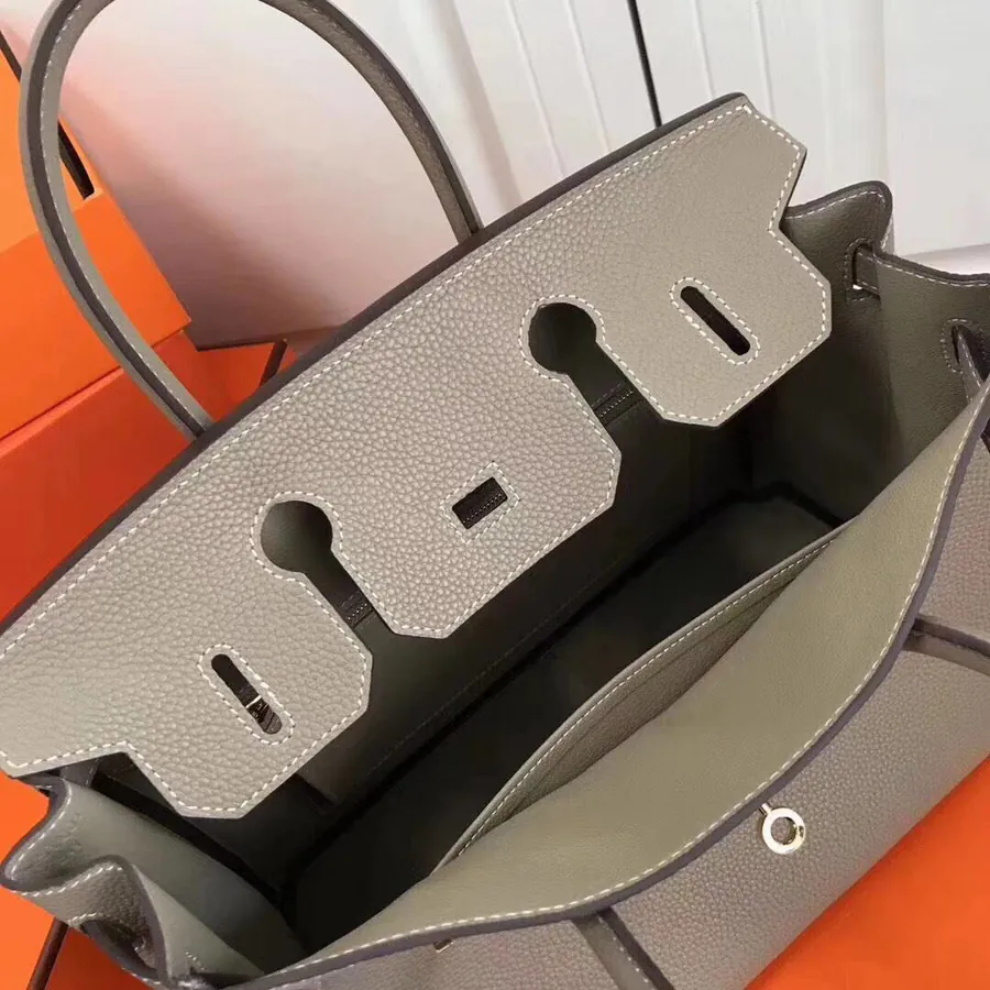 Hermès Birkin Bucket Bag in Grained Calfskin