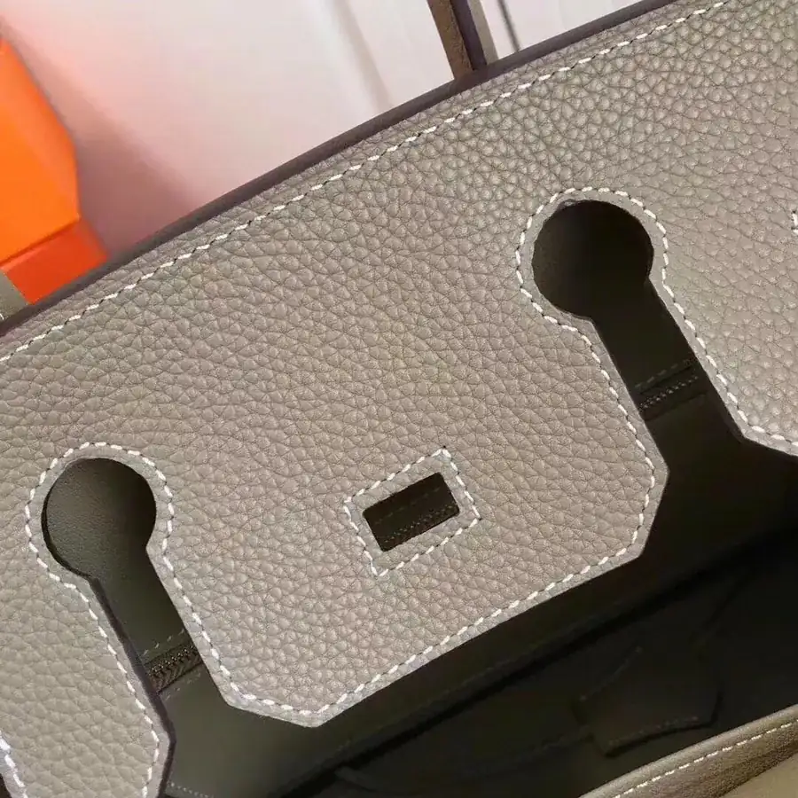 Hermès Birkin Bucket Bag in Grained Calfskin