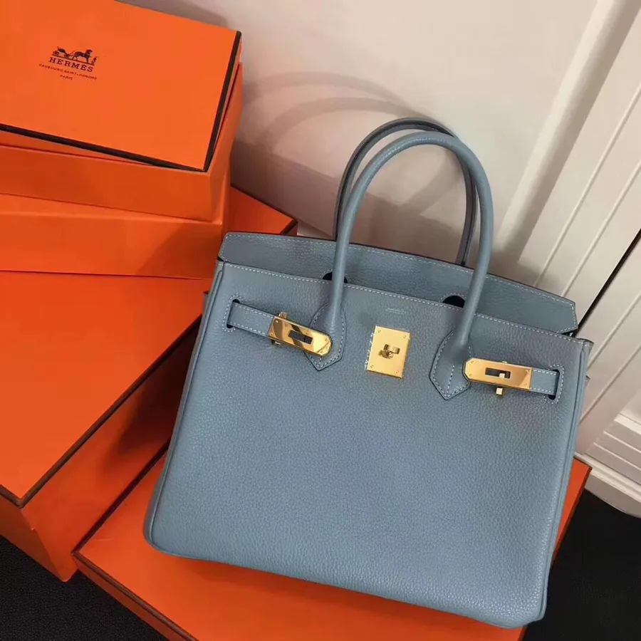 Hermès Birkin Bucket Bag in Grained Calfskin