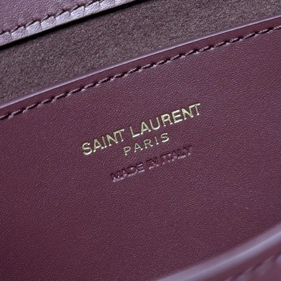 Voltaire Box Modern Crossbody Satchel in Genuine Calfskin