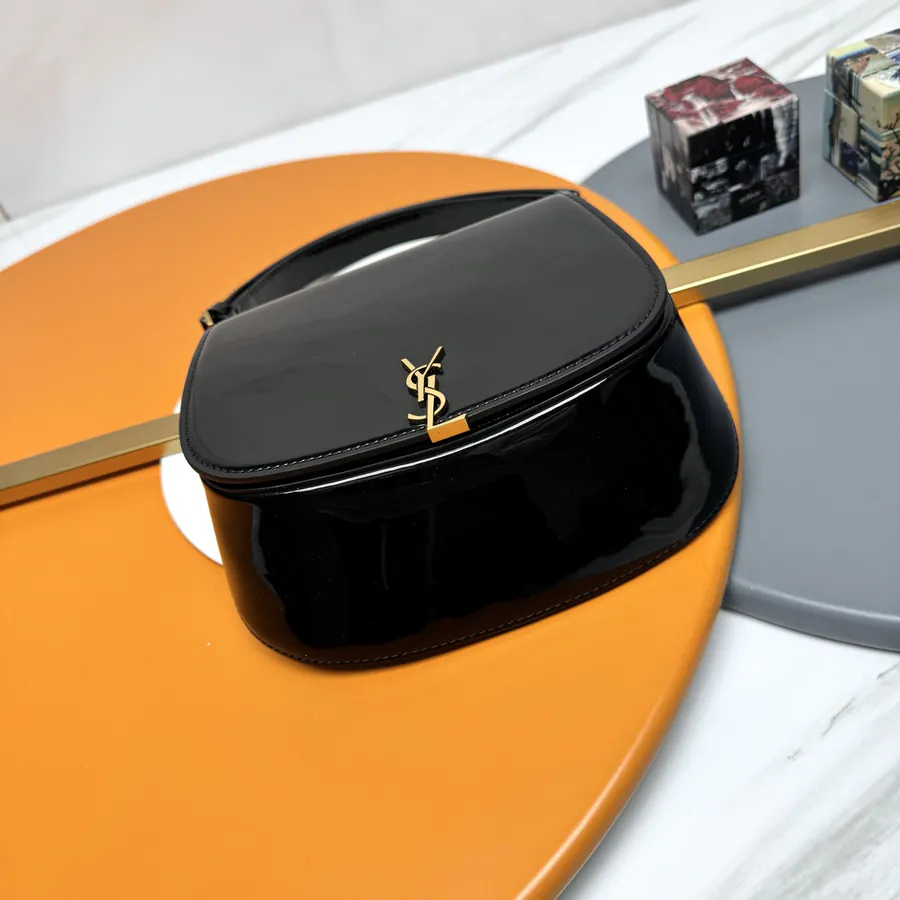 Voltaire Box Modern Crossbody Satchel in Grained Calfskin
