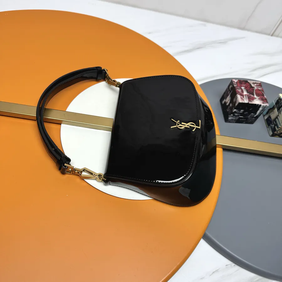 Voltaire Box Modern Crossbody Satchel in Grained Calfskin