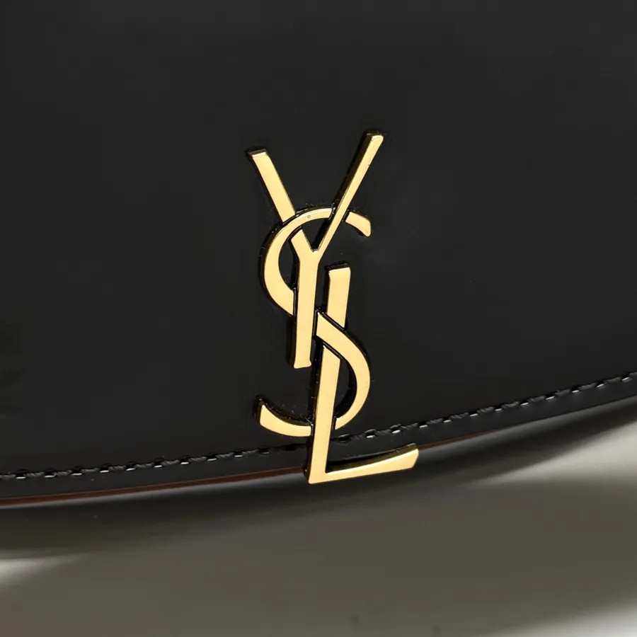 Voltaire Box Modern Crossbody Satchel in Grained Calfskin