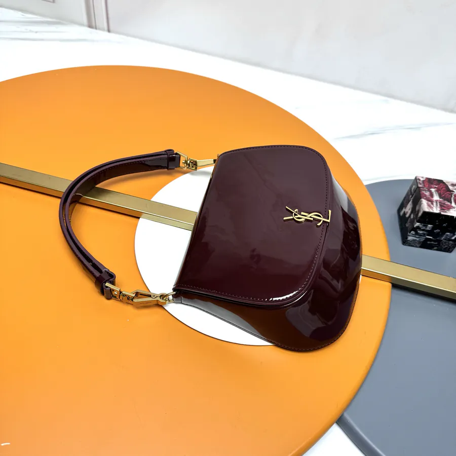 Voltaire Box Modern Crossbody Satchel in Grained Calfskin