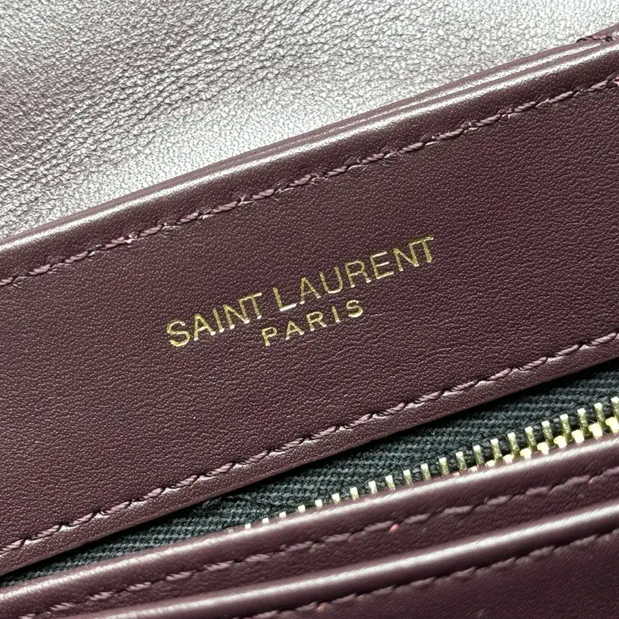 LouLou Mini Crossbody Bag in Chestnut with Gold Trim