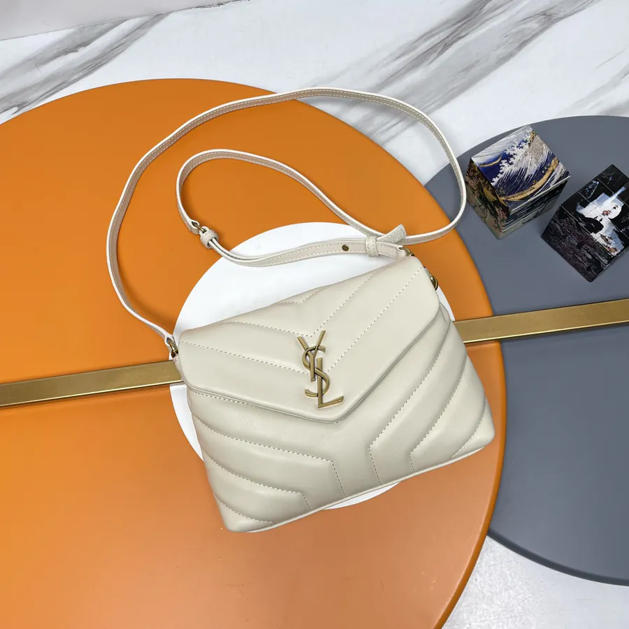 LouLou Mini Crossbody Bag with Gold Zipper