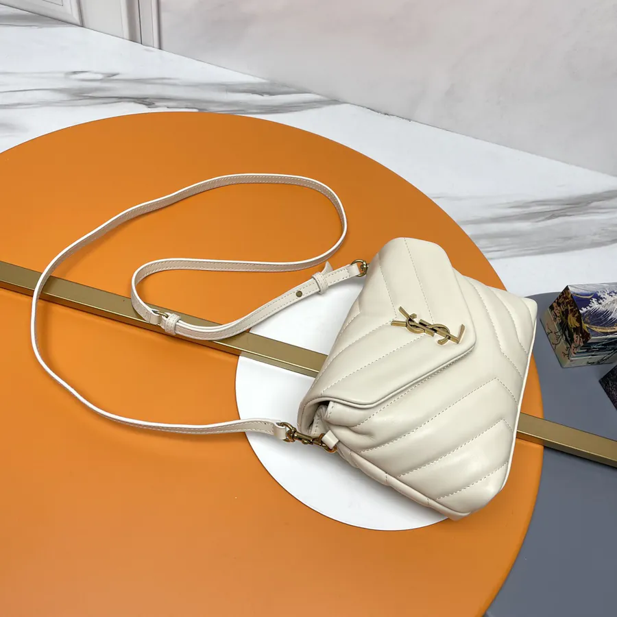 LouLou Mini Crossbody Bag with Gold Zipper