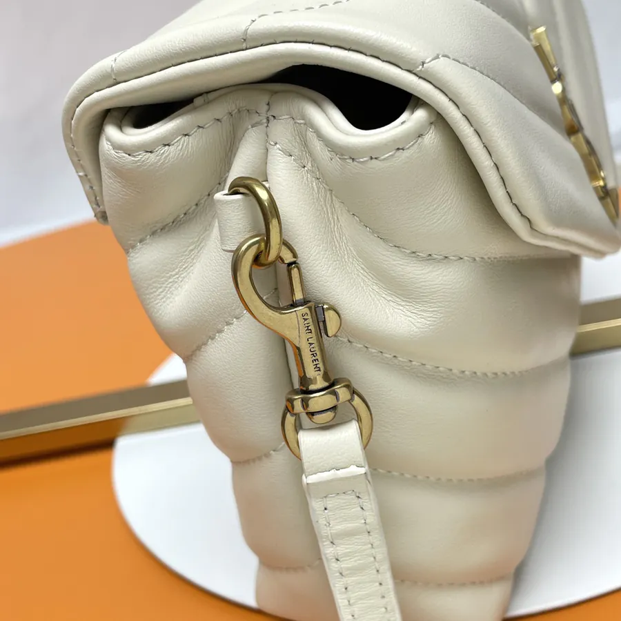 LouLou Mini Crossbody Bag with Gold Zipper