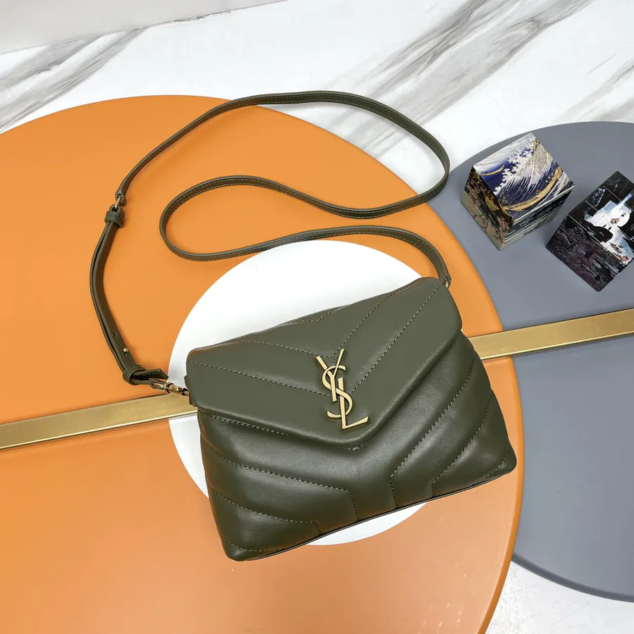 LouLou Mini Crossbody Bag in Olive Green