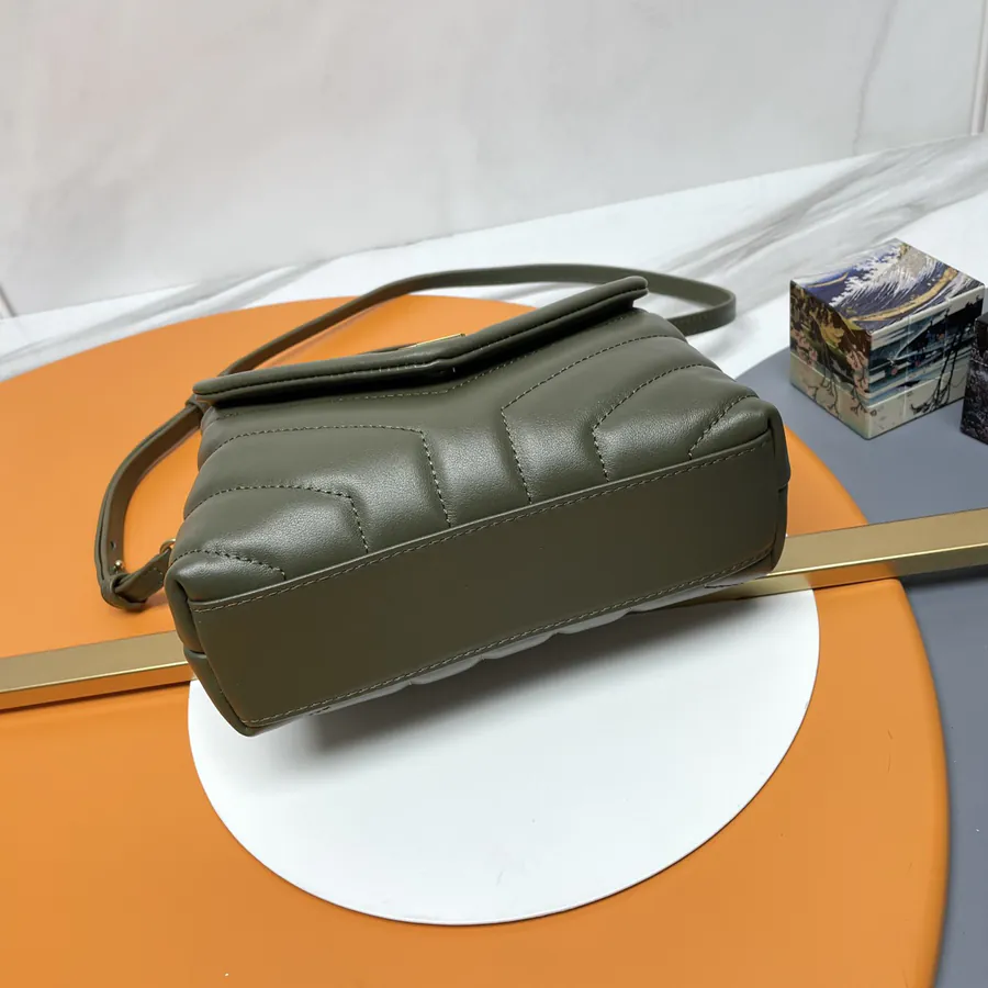 LouLou Mini Crossbody Bag in Olive Green