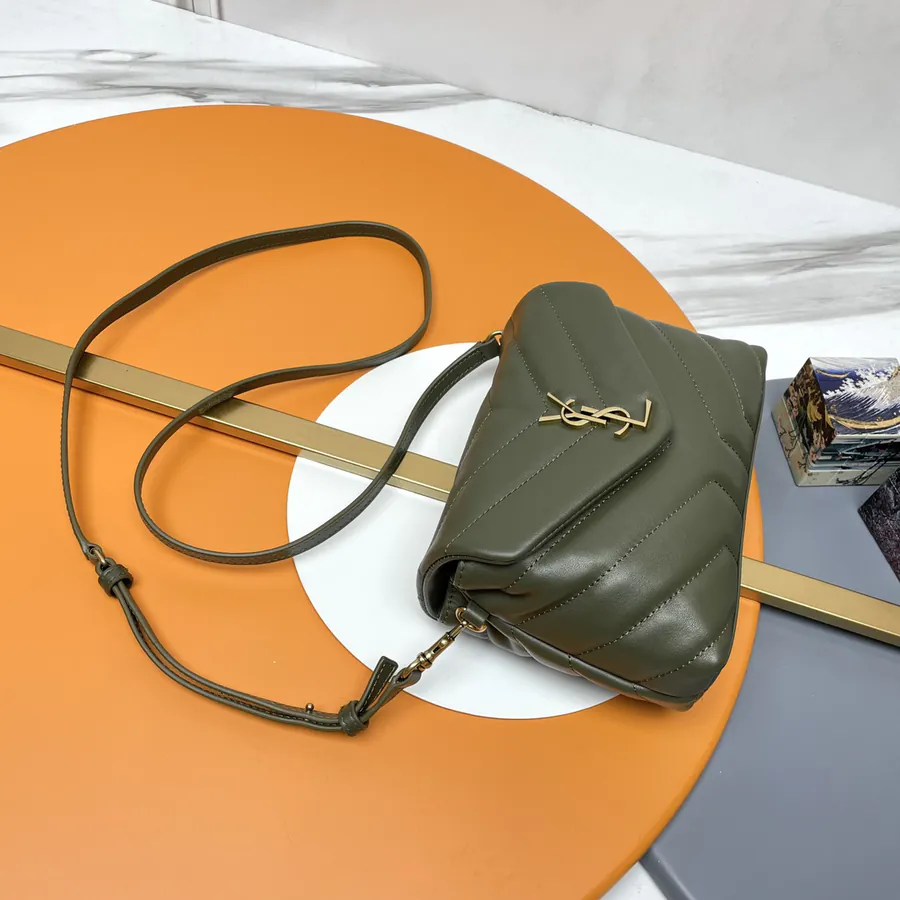 LouLou Mini Crossbody Bag in Olive Green