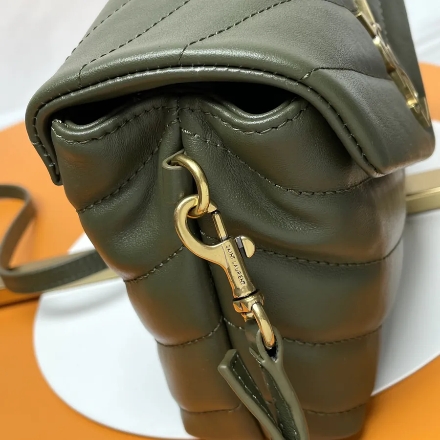 LouLou Mini Crossbody Bag in Olive Green