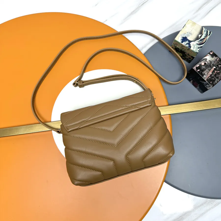 Caramel Gold Buckle LouLou Mini Crossbody Bag